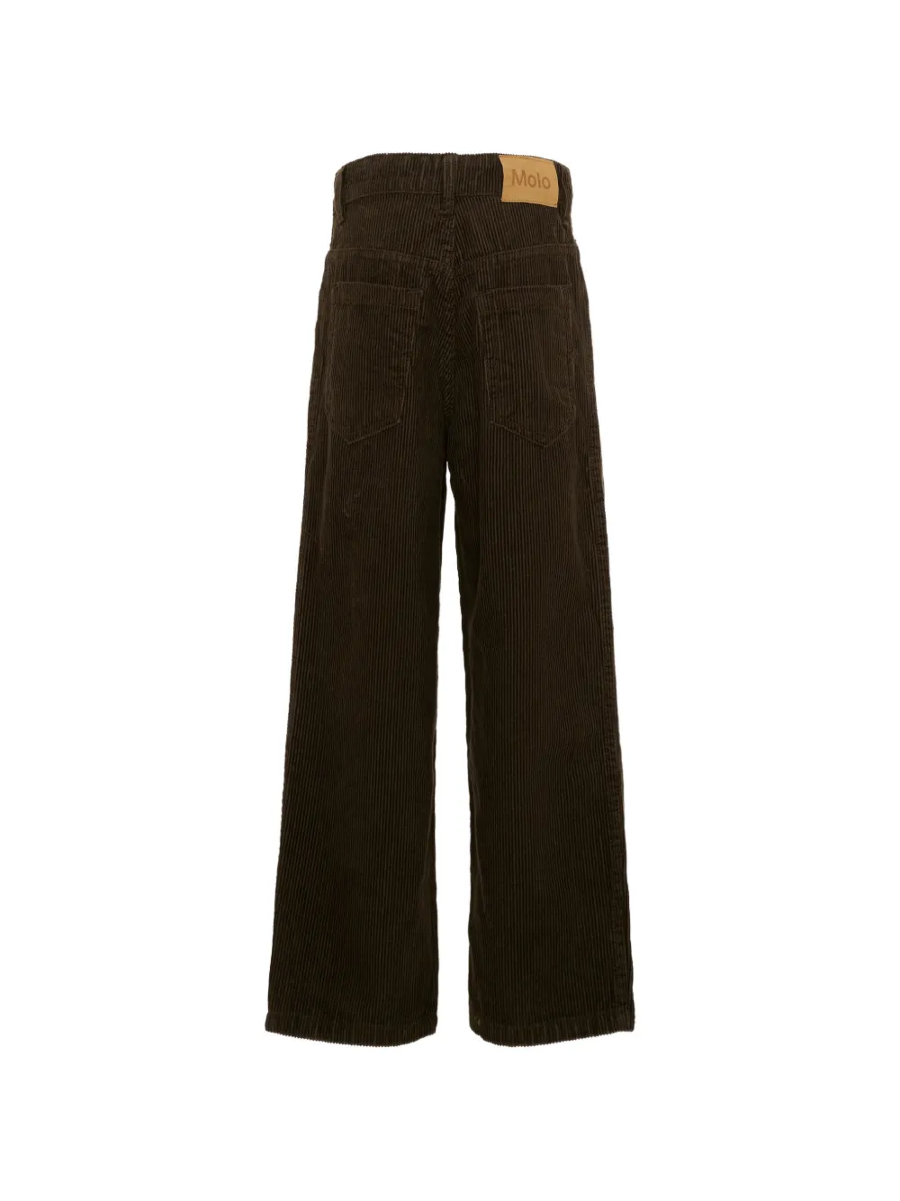 Molo Aiden broek met ribfluwelen textuur Bruin