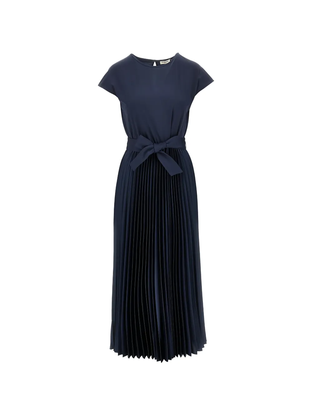 Weekend Max Mara pleated belted maxi dress - Blu