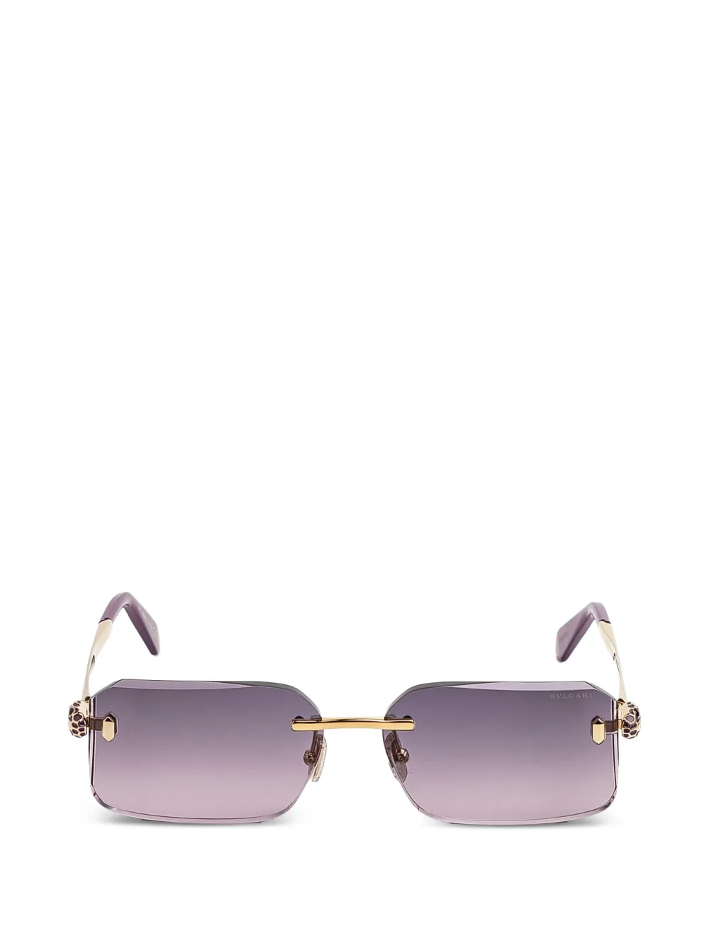Bvlgari rectangle-frame sunglasses - Oro