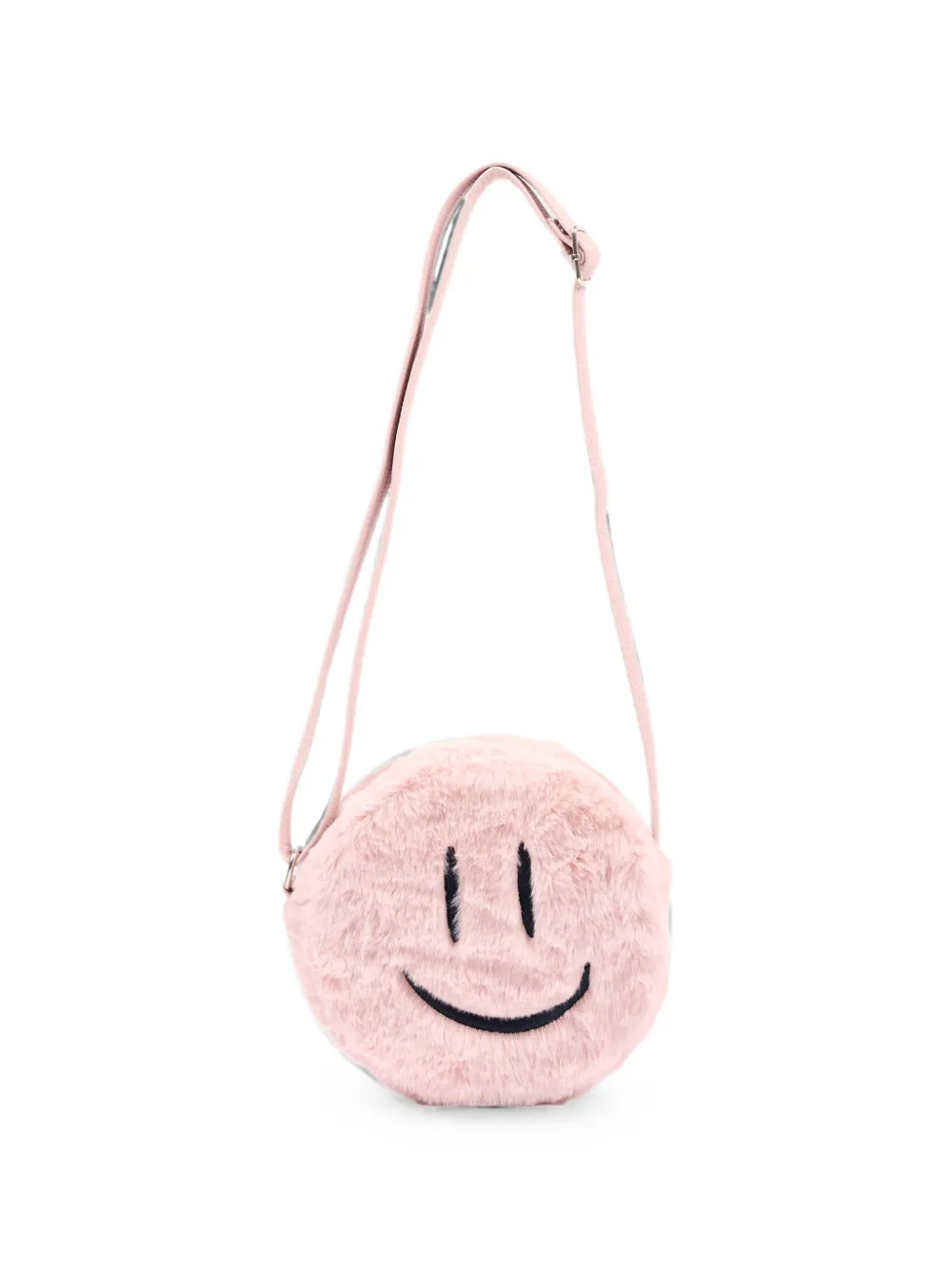 Molo Fluffy schoudertas met smiley Roze