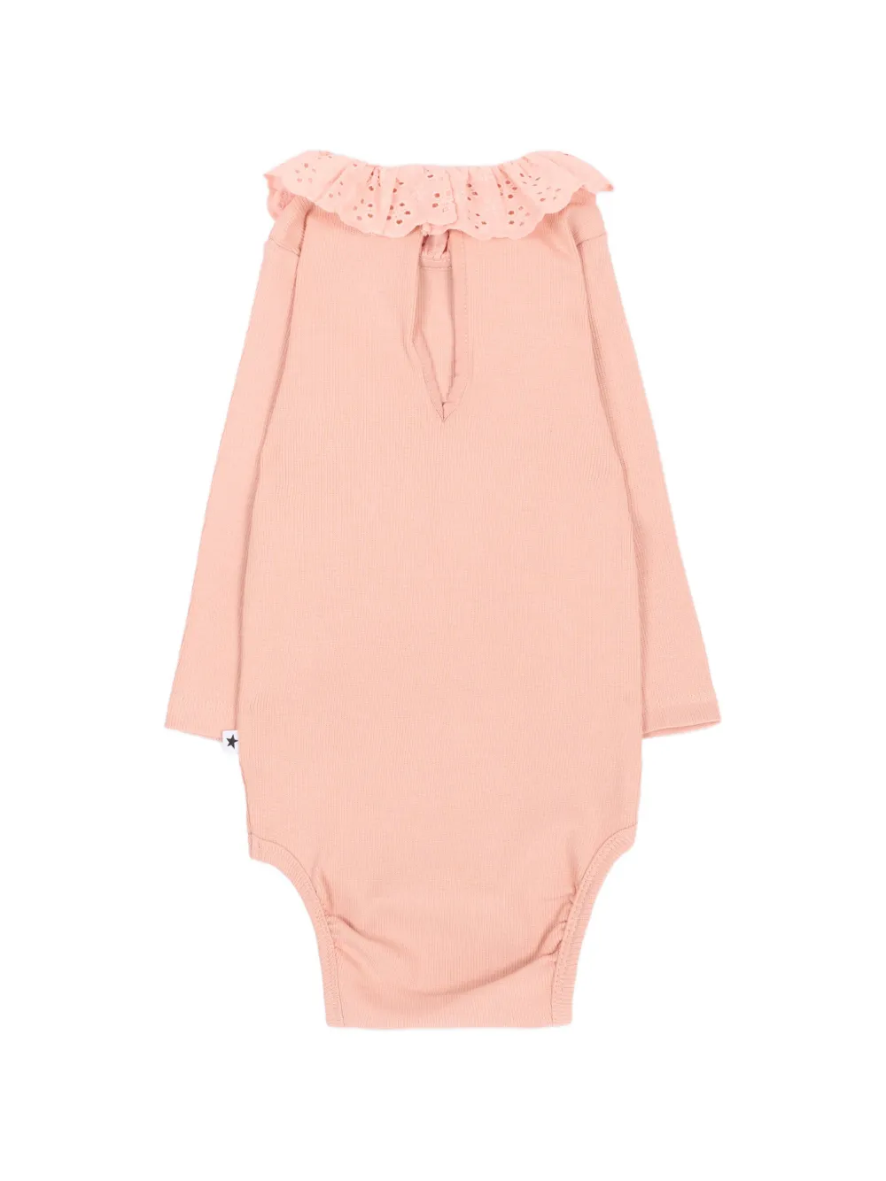 Molo Faye broderie anglaise body met ruches Roze