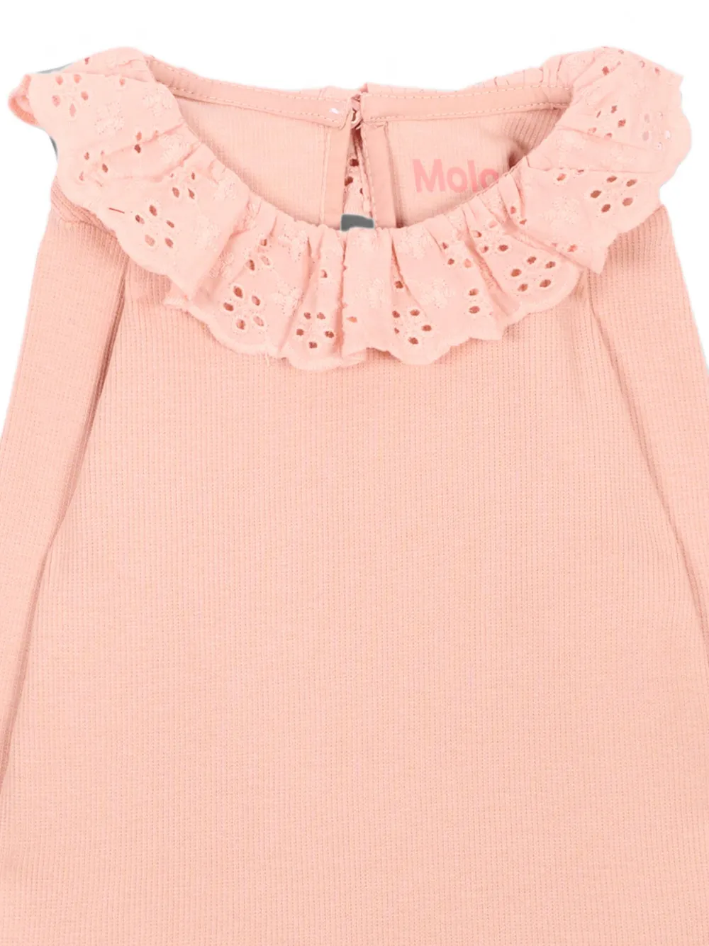 Molo Faye broderie anglaise body met ruches Roze