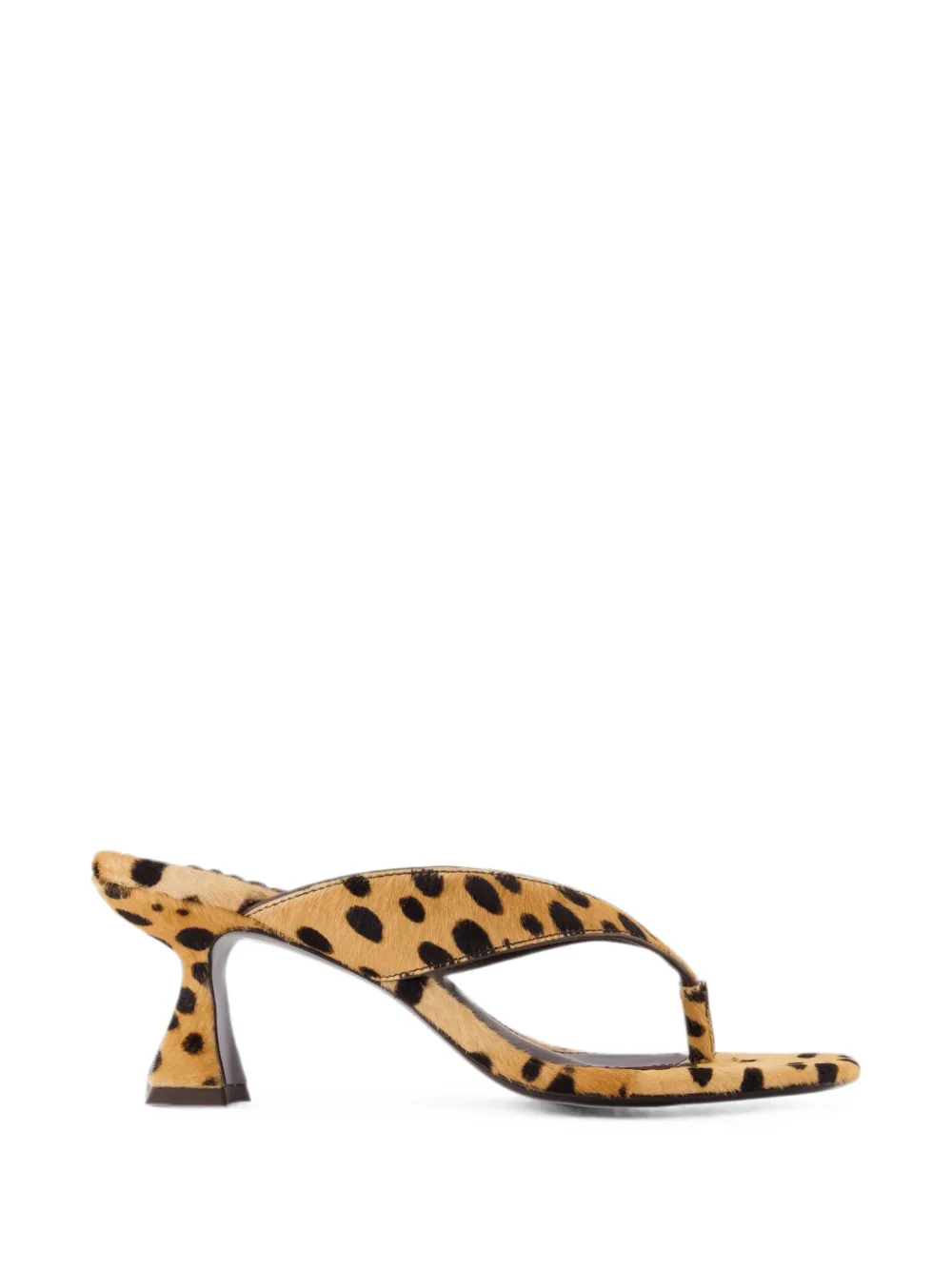 Cult Gaia Abi leopard-print sandals Beige