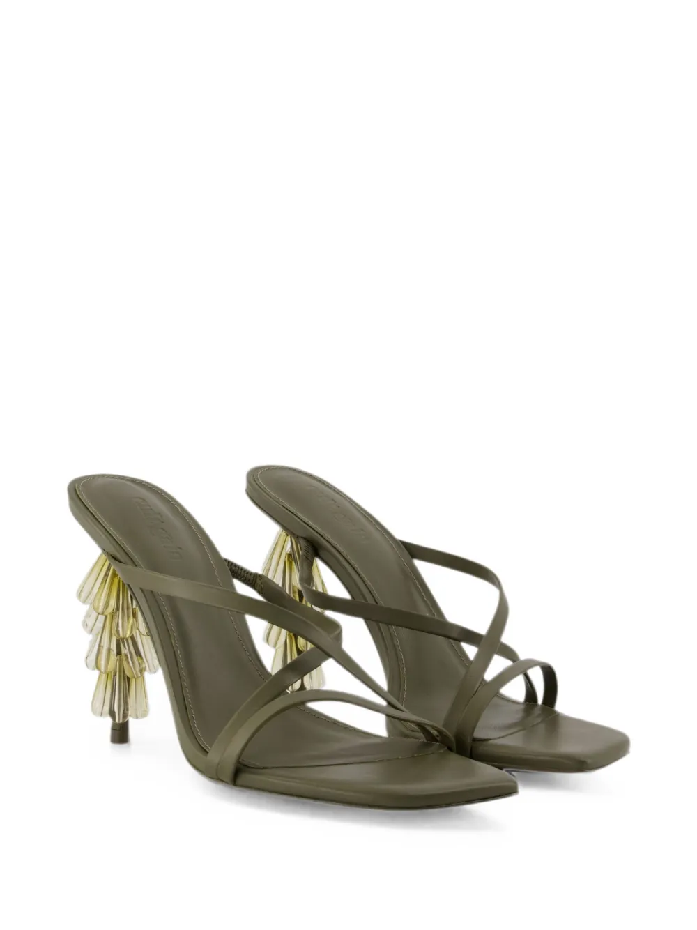 Cult Gaia Sage strappy sandals Groen
