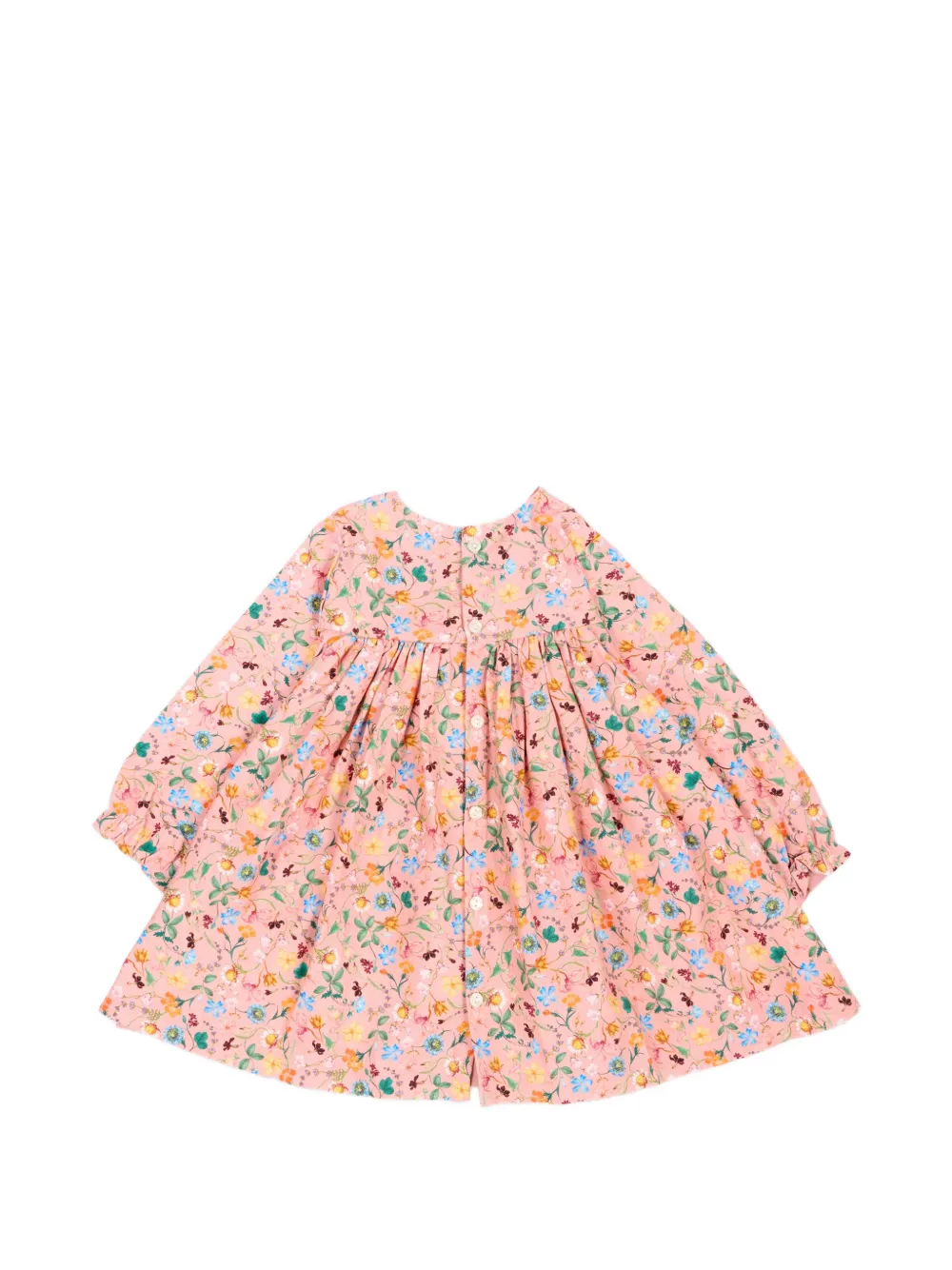 Molo Claire floral-print long-sleeve dress Roze