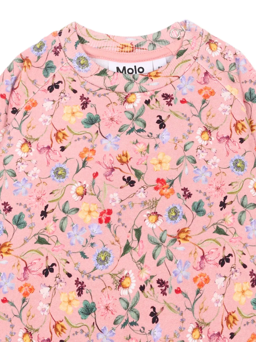 Molo Disc floral-print sweater Roze