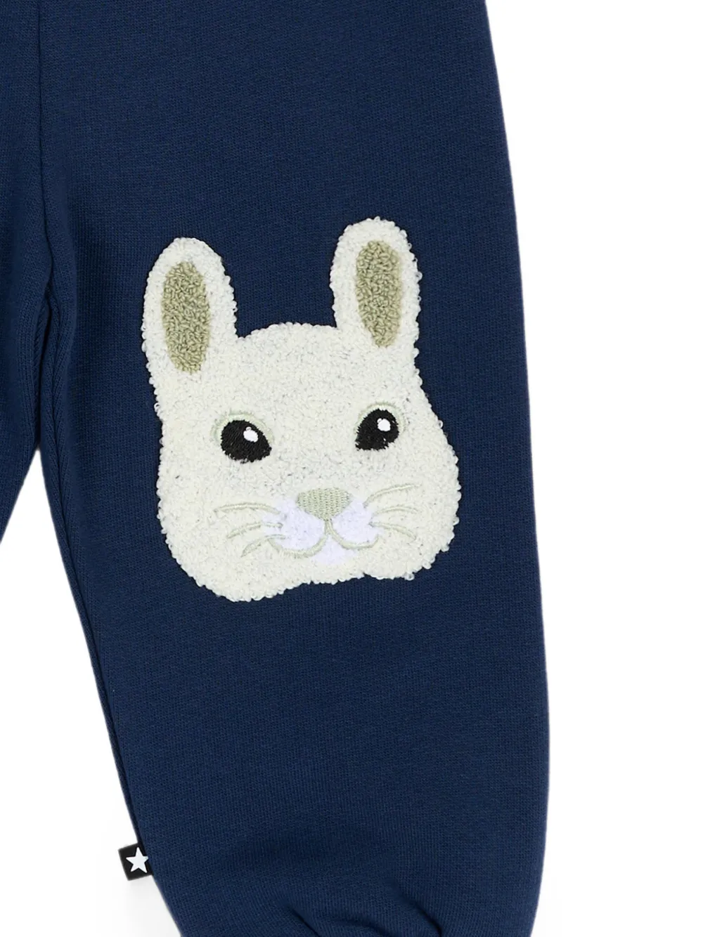 Molo Simeon trainingsbroek met konijn-patch Blauw