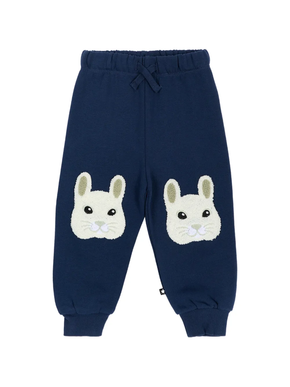 Molo Simeon bunny-patch track pants - Blu