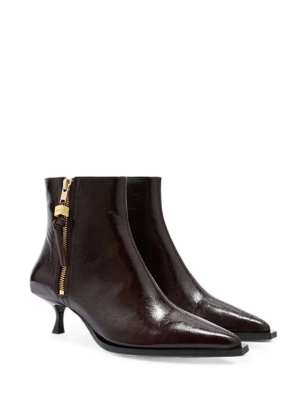 GANNI Ana boots in brown Bruin