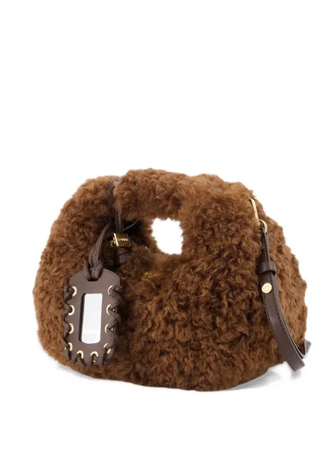 GANNI mini faux fur bag