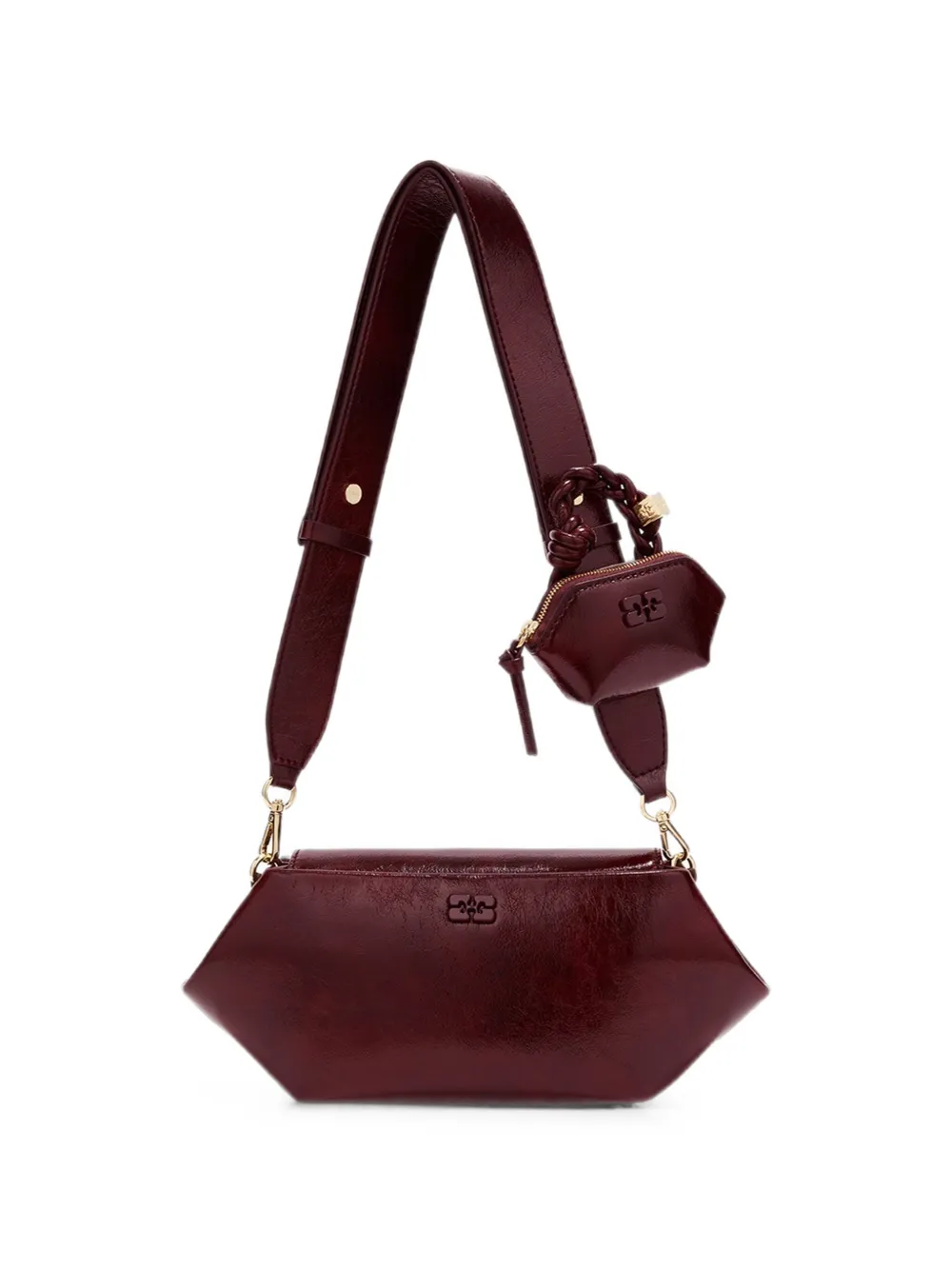 GANNI Borsa Bou East/West - Rosso