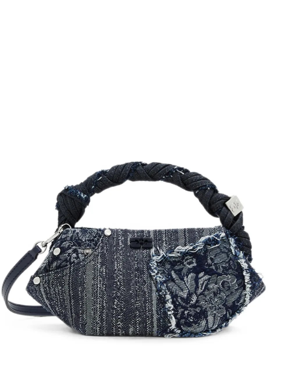 GANNI Borsa Bou mini in denim - Blu
