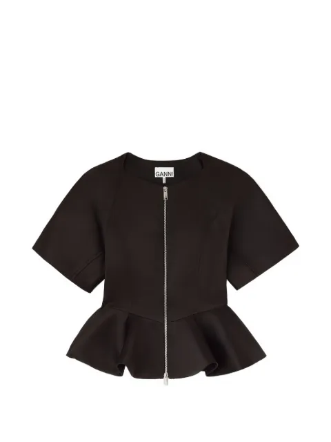 GANNI blouse in satin