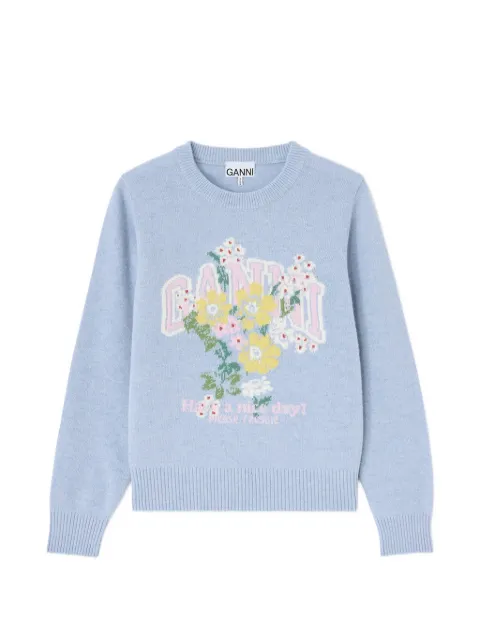 GANNI jumper with flowers