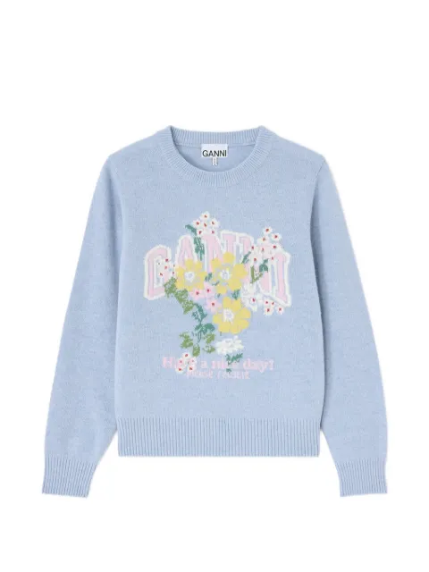 GANNI jumper with flowers
