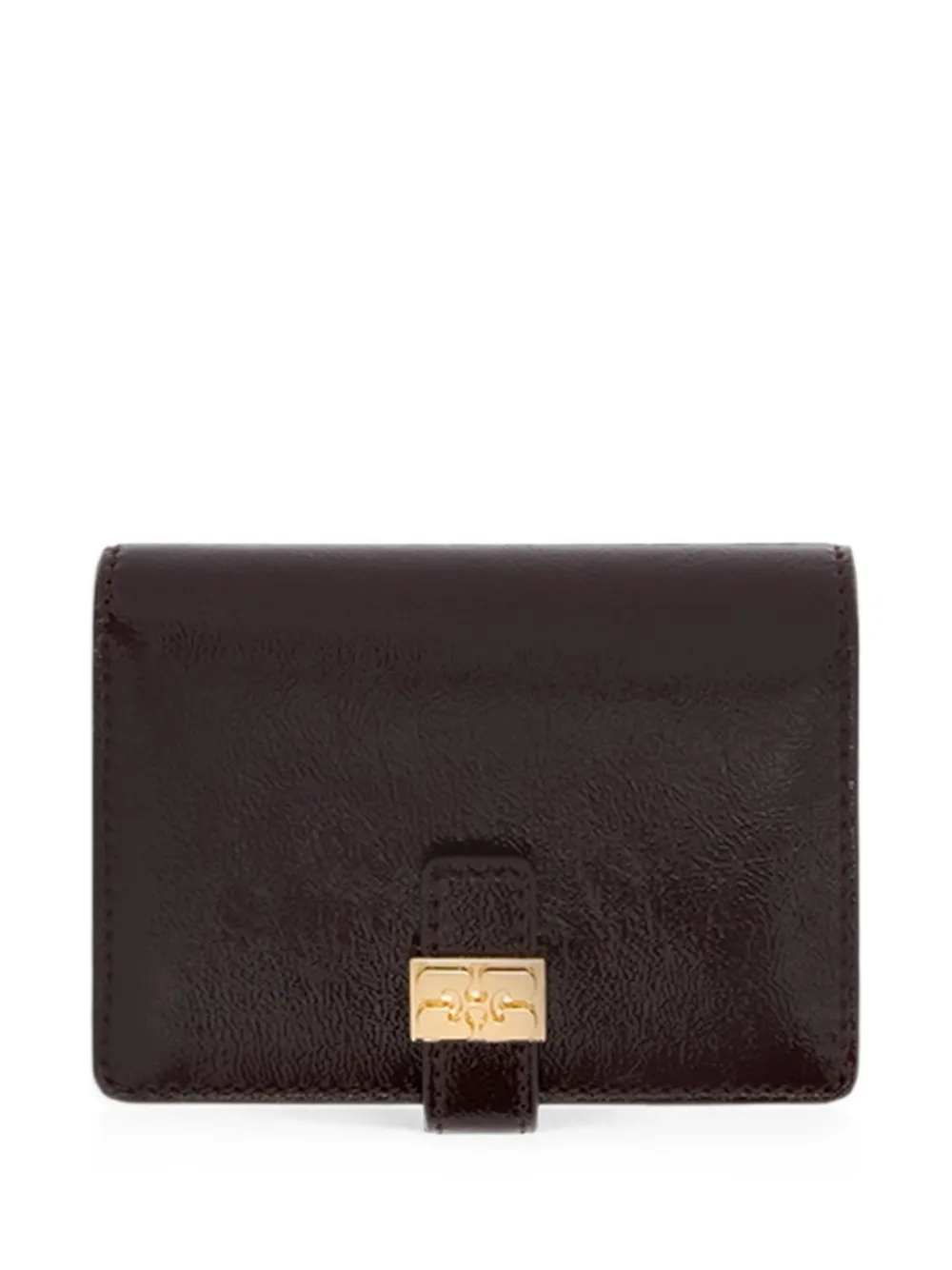 GANNI Portacarte Sue slim - Marrone