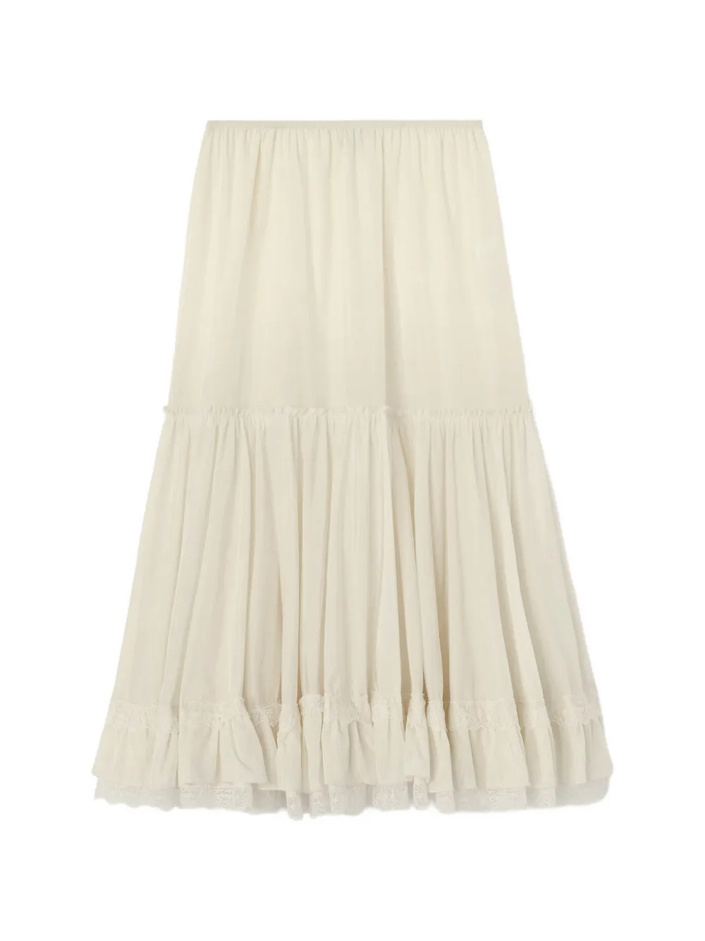 GANNI Rok van wit nylon Beige