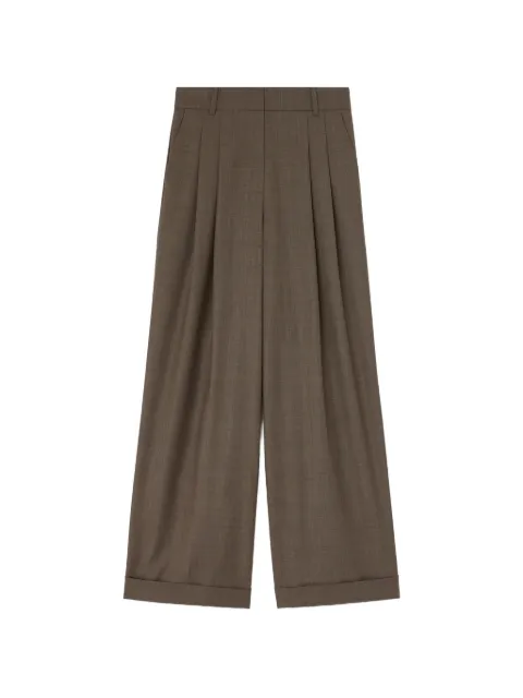 GANNI pantalones de traje de lana