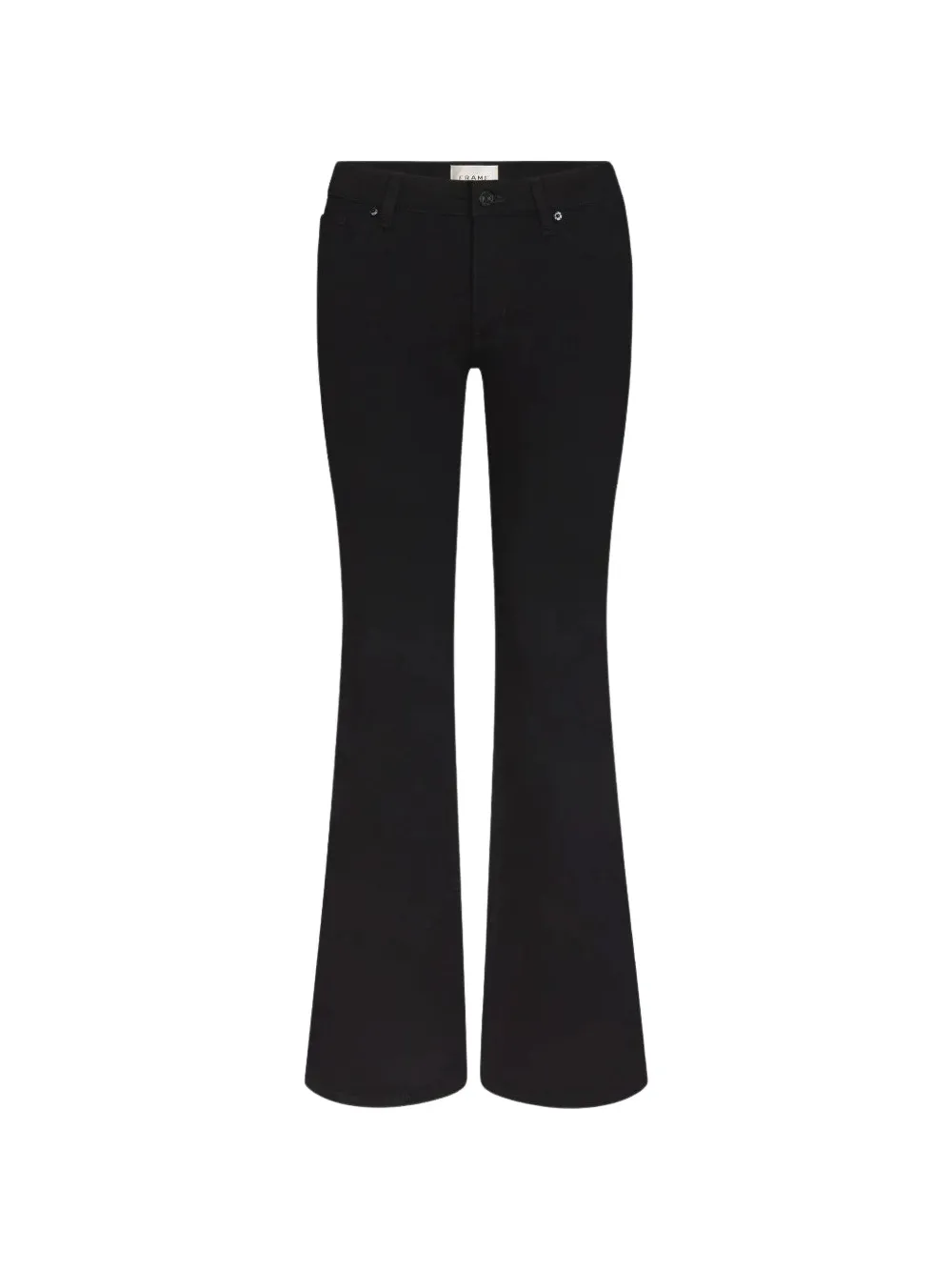 Frame High-rise Flared Jeans In 블랙