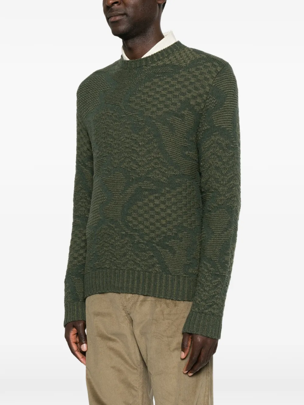 ETRO Intarsia trui Groen