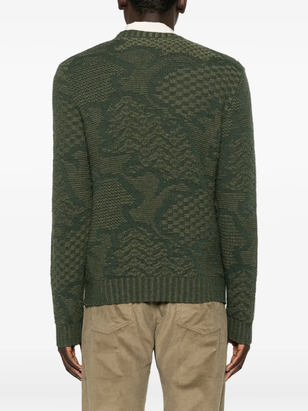 ETRO Intarsia trui Groen