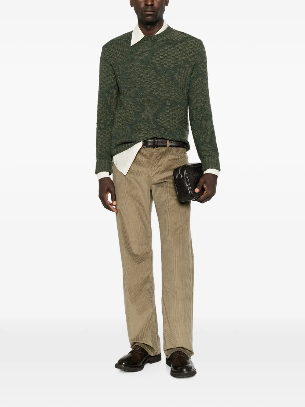 ETRO Intarsia trui Groen