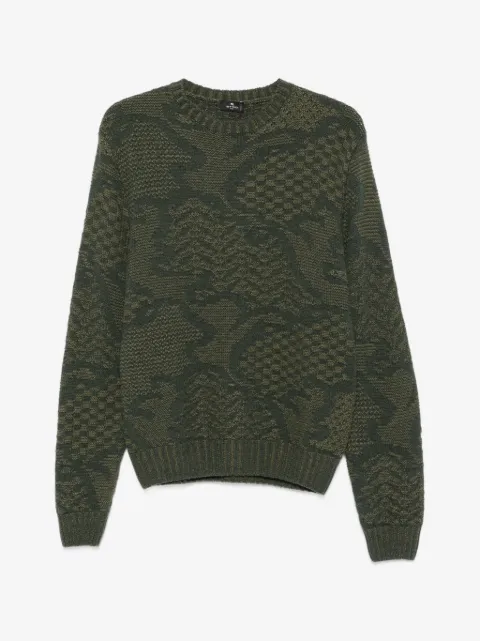 ETRO intarsia-knit crew-neck sweater