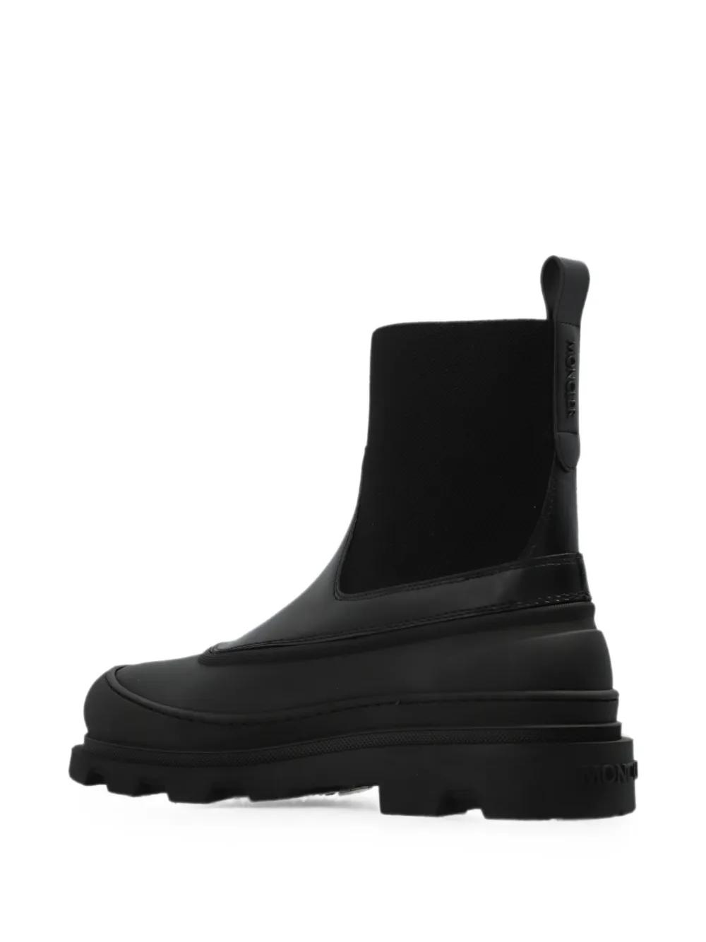 Moncler Vera Edge leather ankle boots Zwart