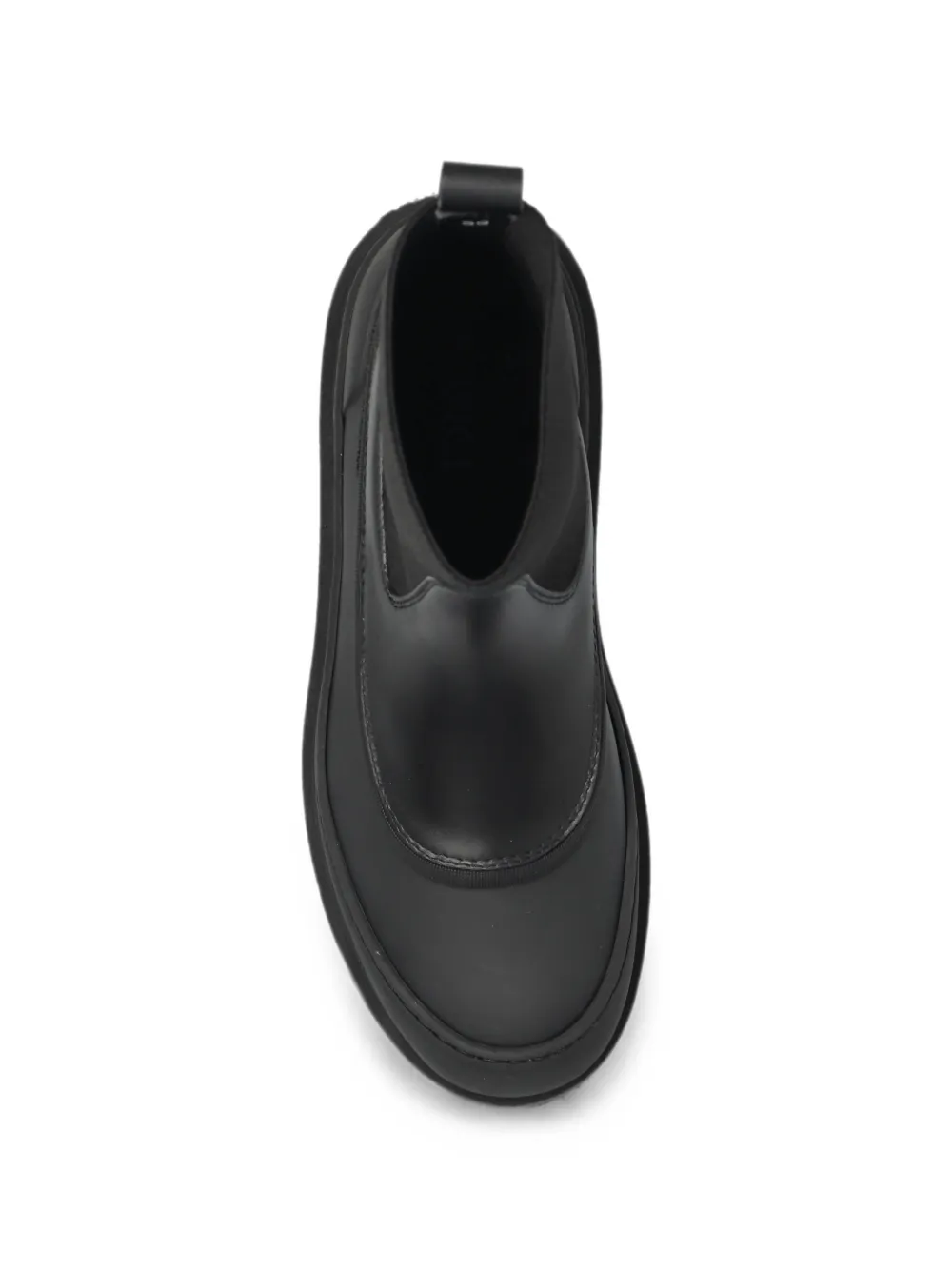 Moncler Vera Edge leather ankle boots Zwart