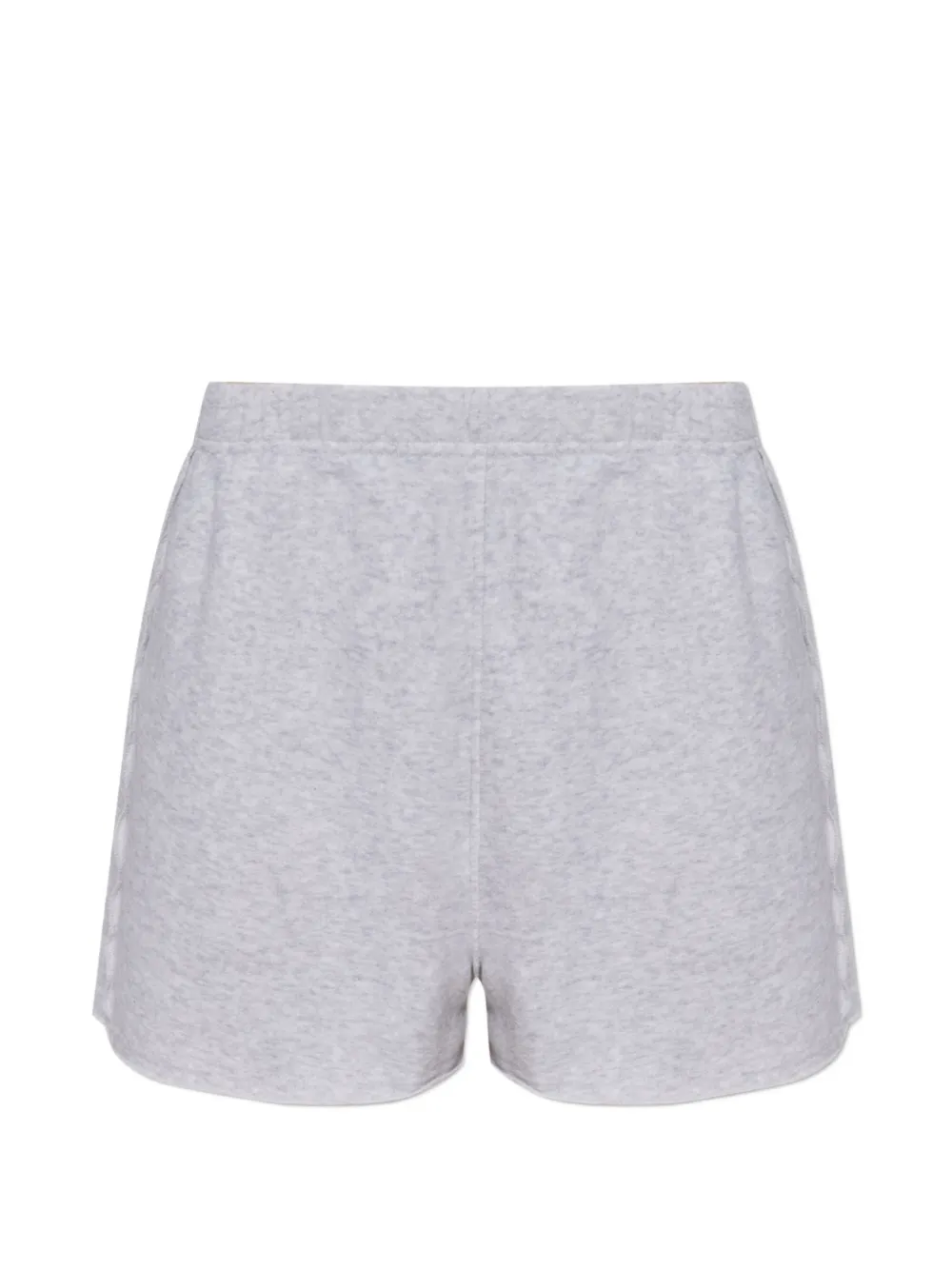 American Vintage Atubay Print-detail Pocket Shorts In Gray