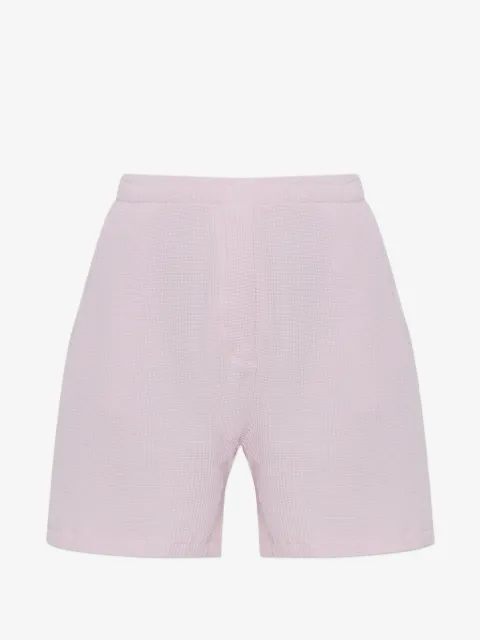 American Vintage Uscow waffle-knit cotton shorts