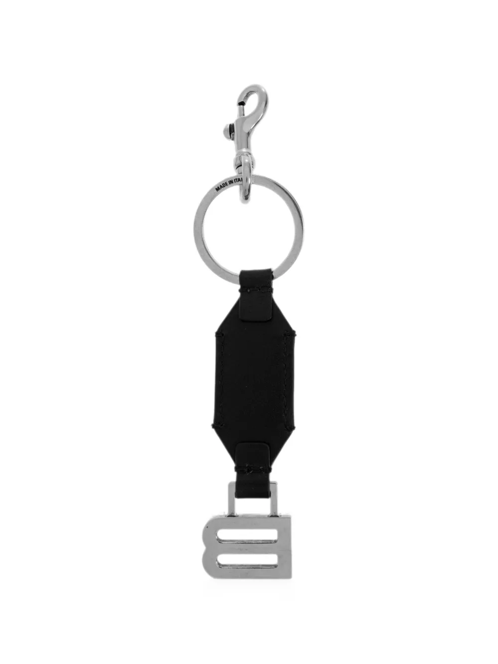 Balenciaga Sleutelhanger met B-logo en logoprint Zwart
