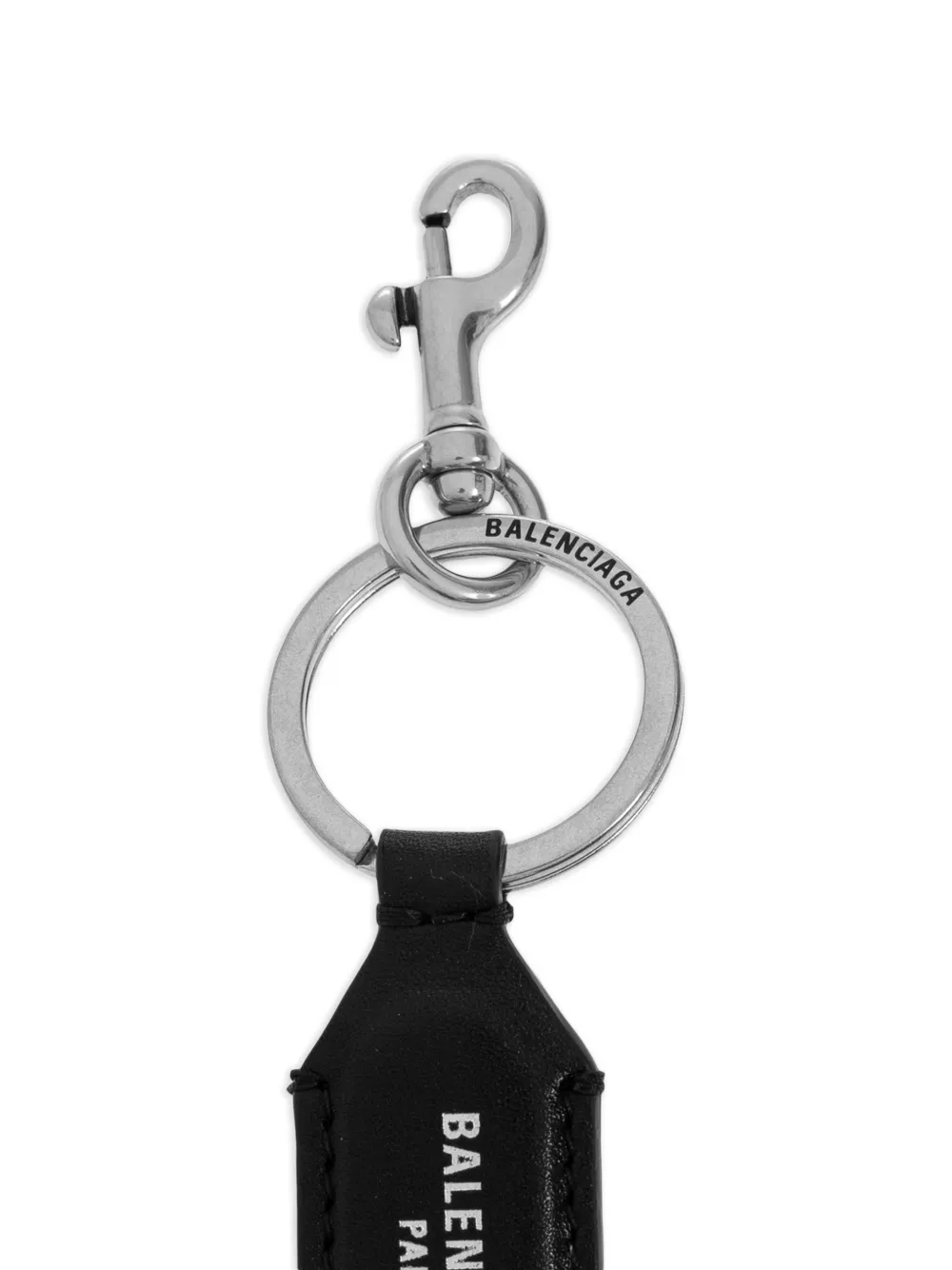 Balenciaga Sleutelhanger met B-logo en logoprint Zwart