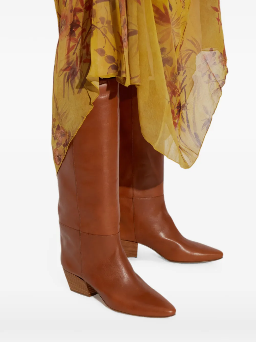 Forte pointed-toe leather boots Bruin