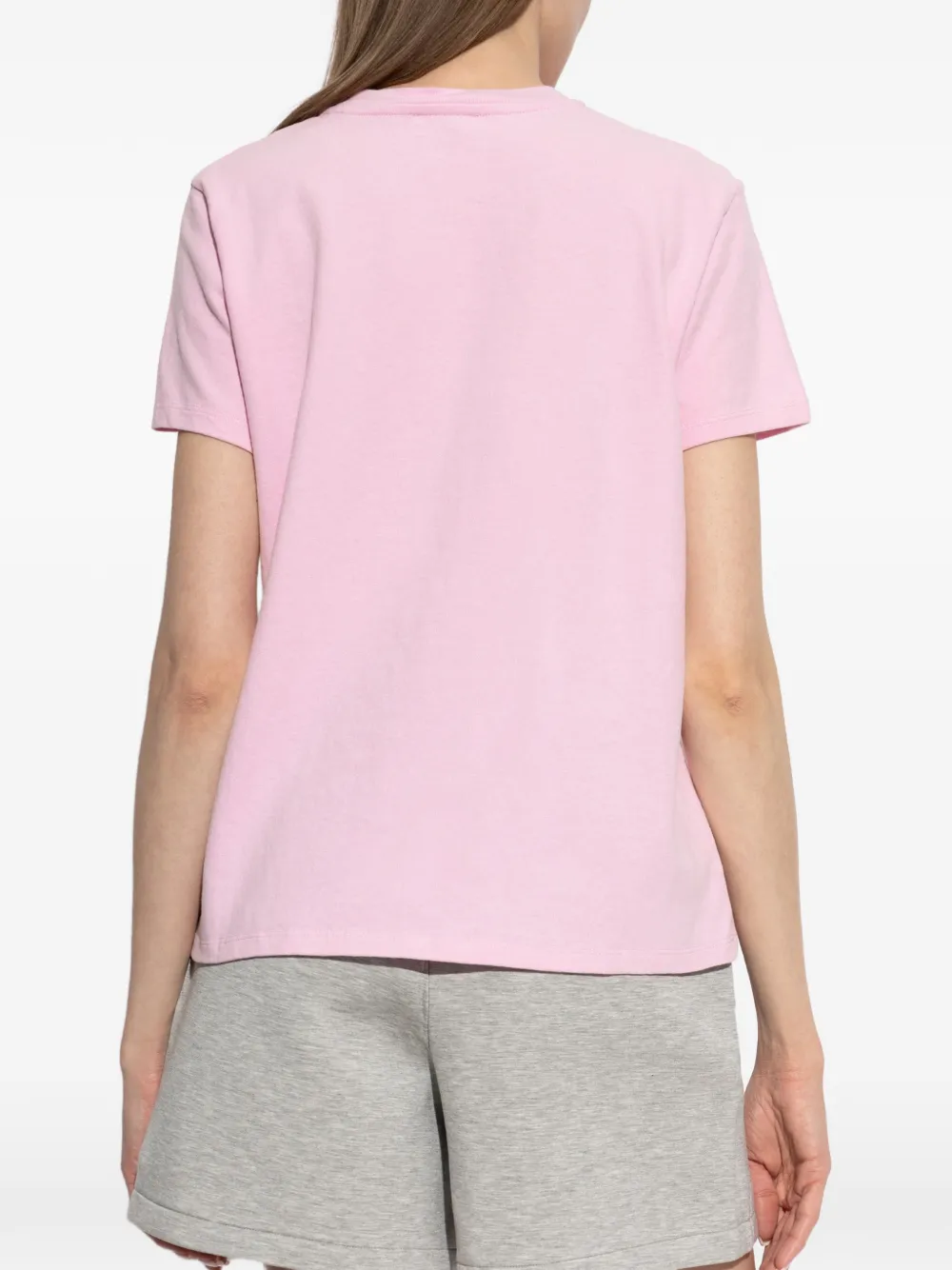 American Vintage T-shirt met logoprint Roze