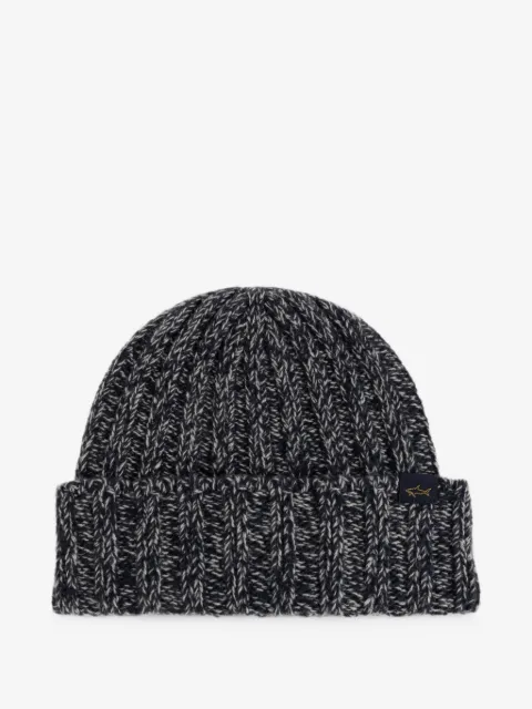 Paul & Shark ribbed-knit beanie hat