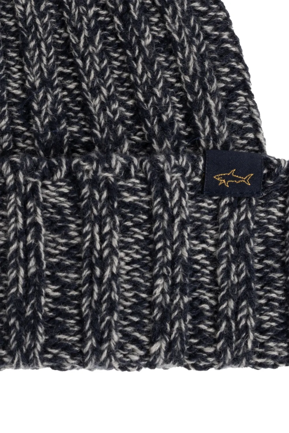 Paul & Shark Ribgebreide muts Blauw