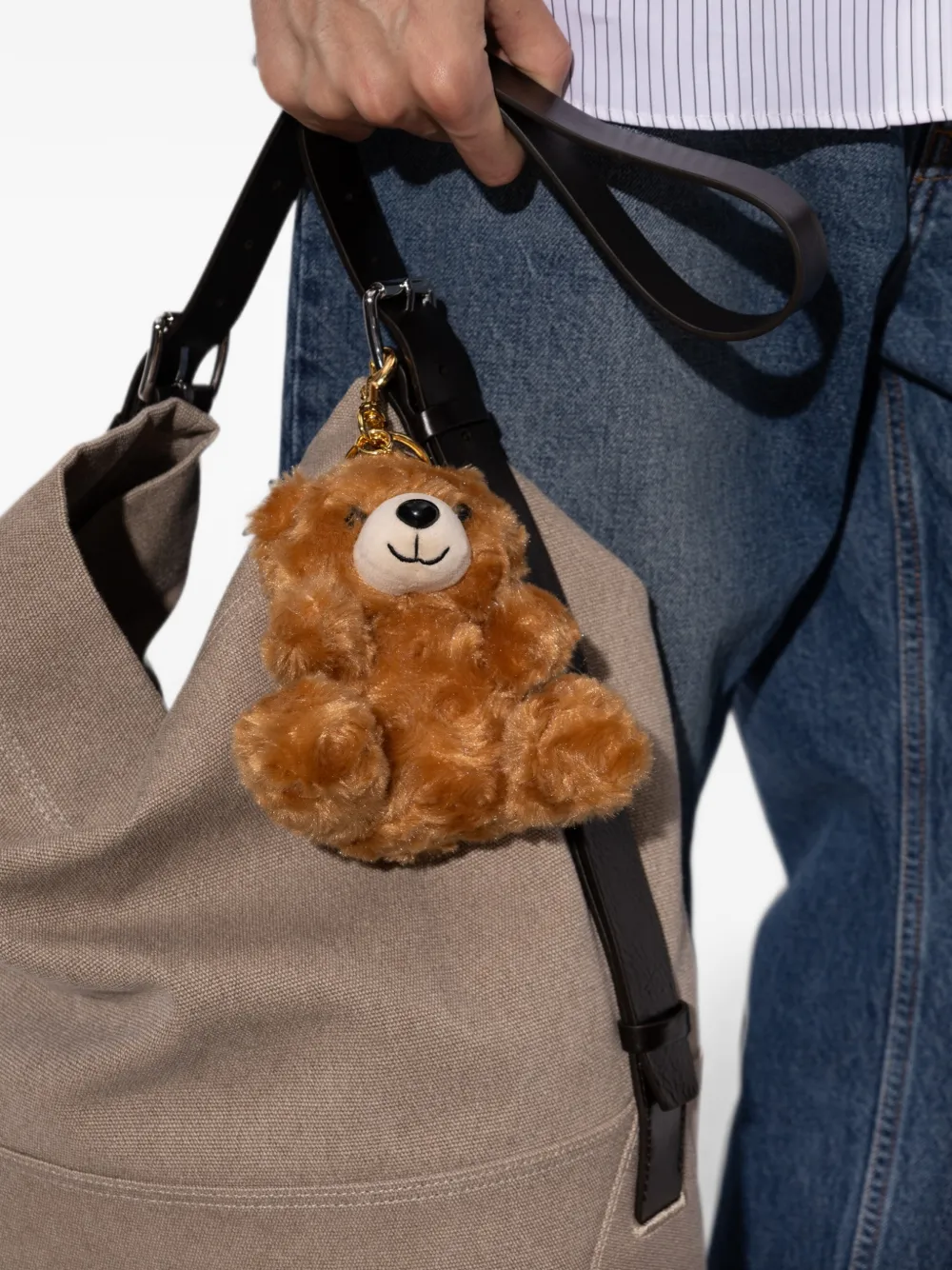 Moschino Sleutelhanger met teddybeer Bruin