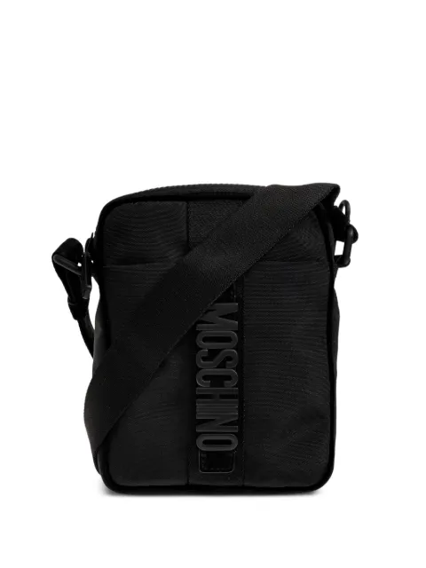 Moschino logo-plaque messenger bag