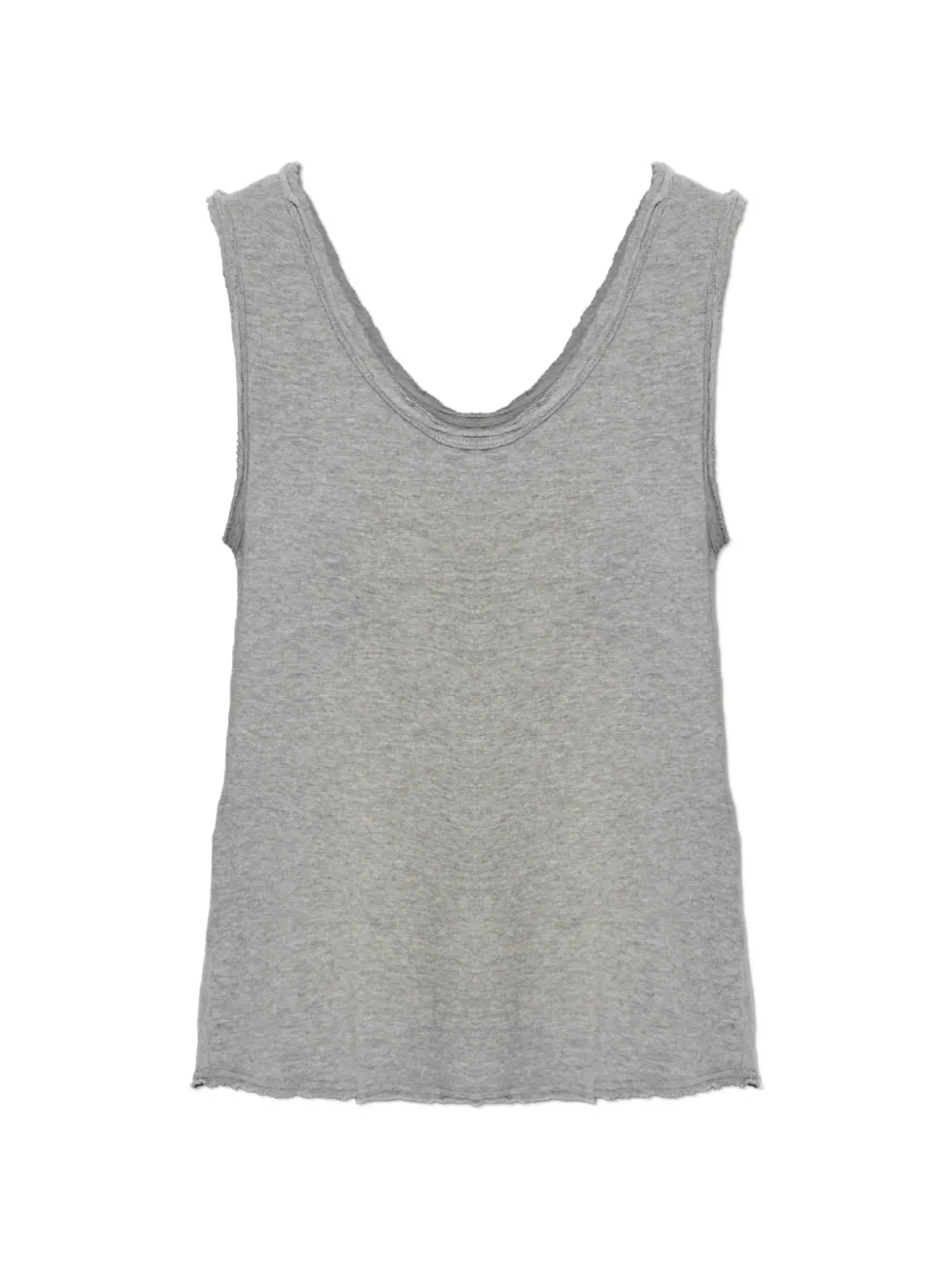American Vintage raw-finish tank top - Grigio