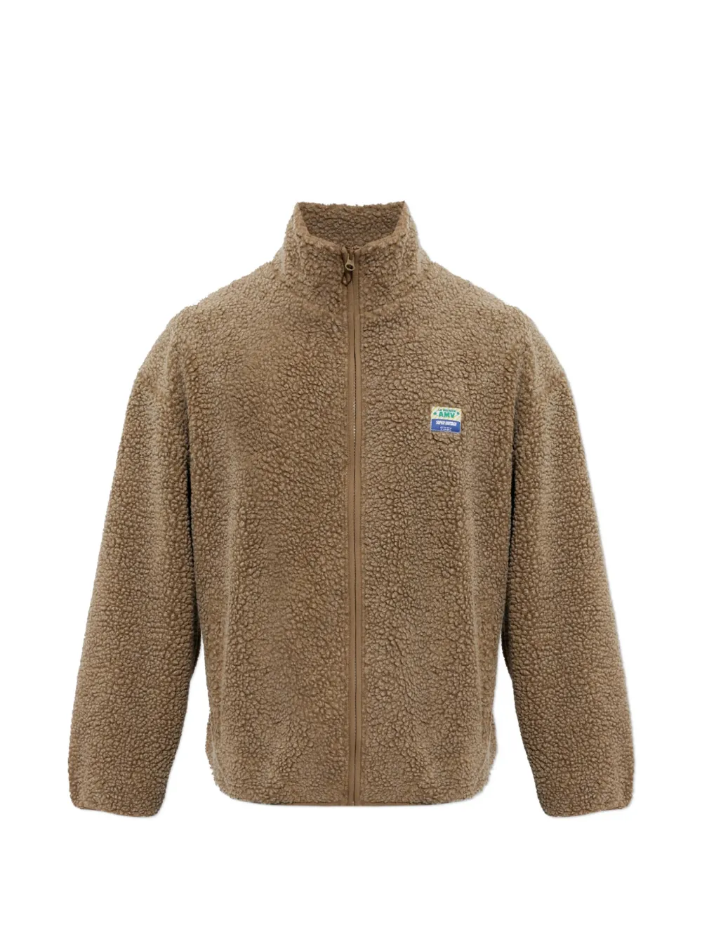 American Vintage zip-up fleece sweatshirt - Braun