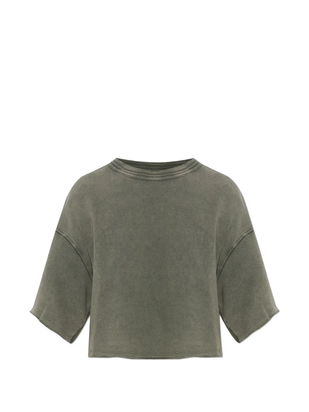 American Vintage loose-fit cropped T-shirt - Verde