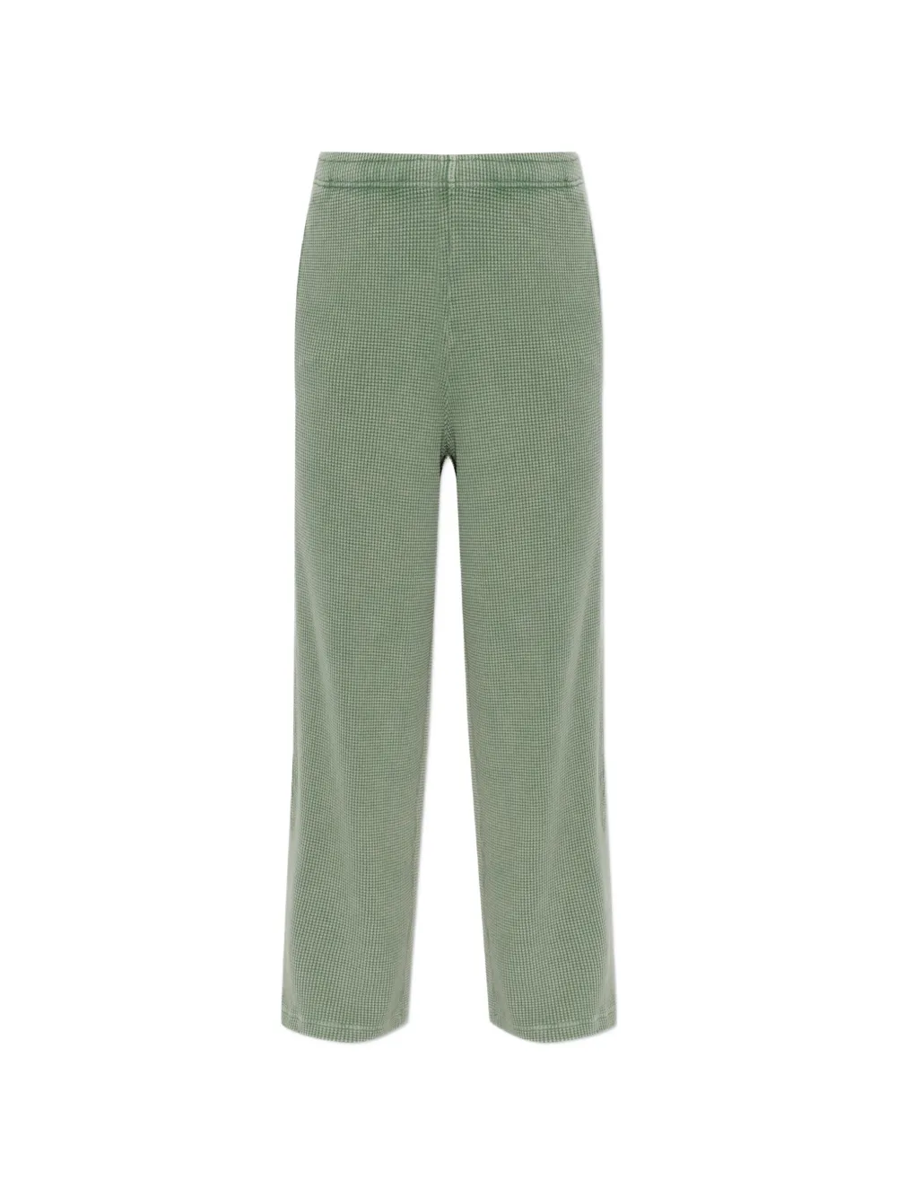 American Vintage waffle-knit track pants - Verde