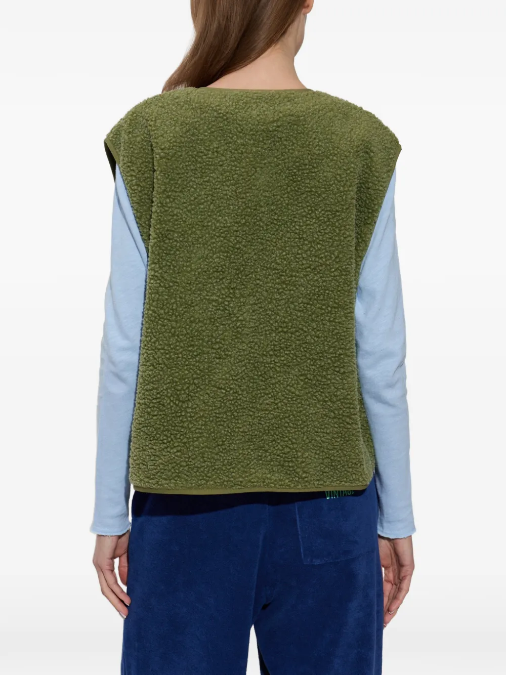 American Vintage Bodywarmer met logopatch Groen
