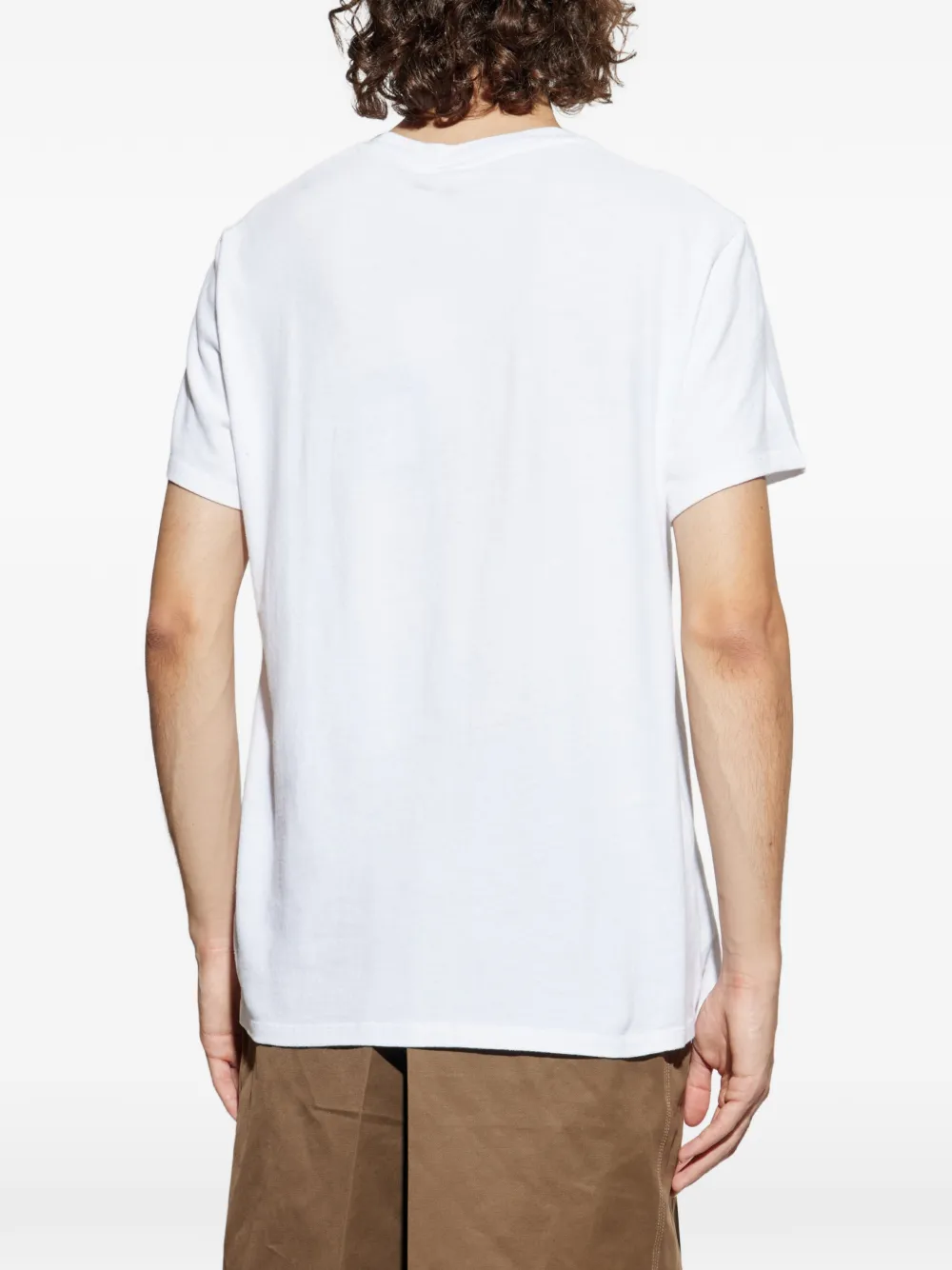 American Vintage Ykobow T-shirt met logoprint Wit