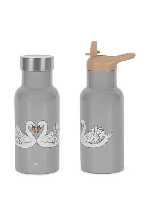 Konges Sløjd swan-print bottle (set of two)