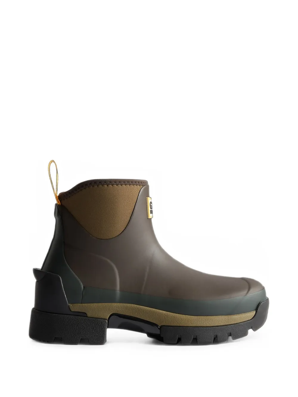 GANNI x Hunter balmoral ankle boots in brown