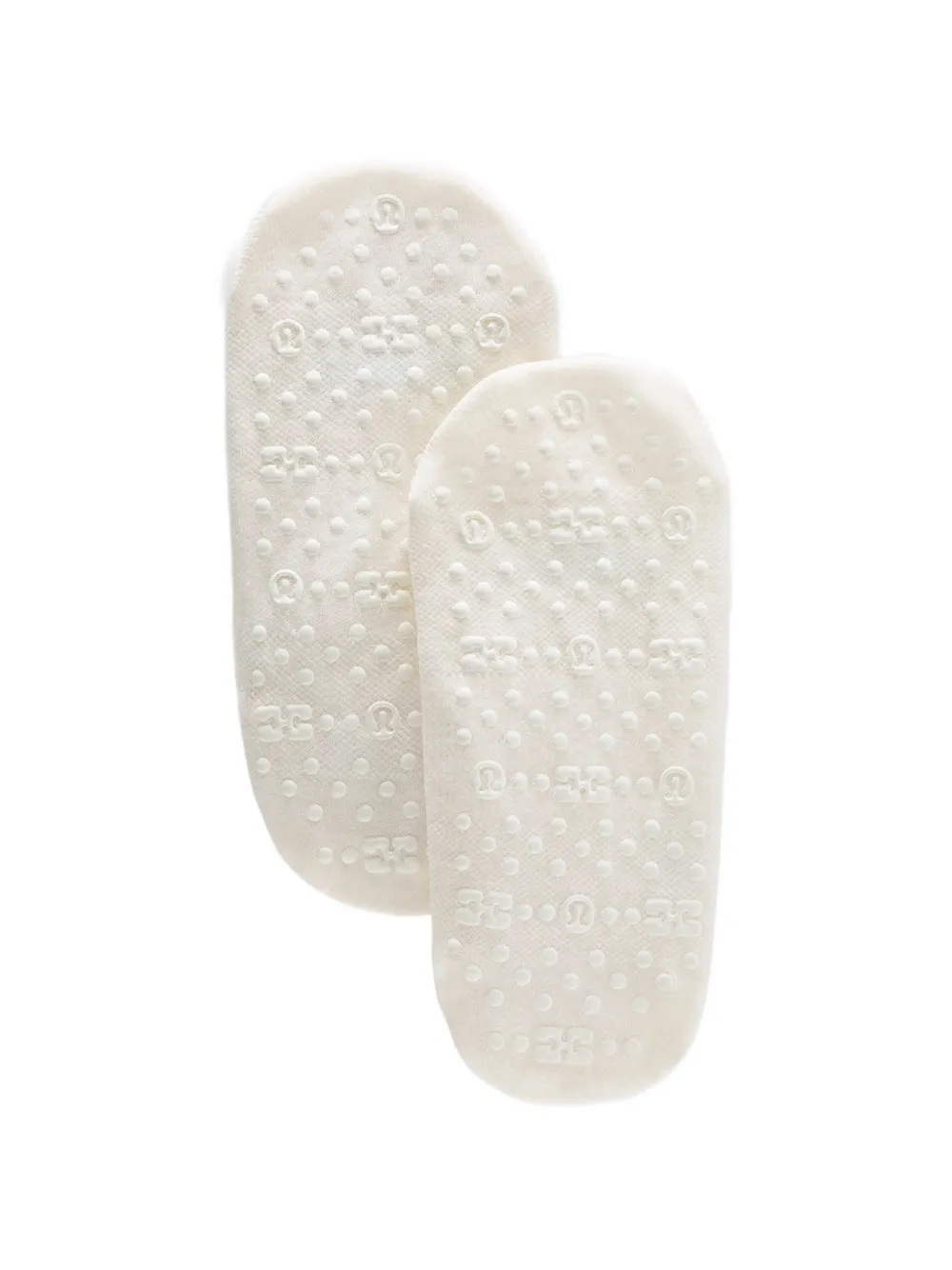 GANNI cross-strap grip-sole socks set of three Beige