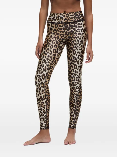 GANNI leopard-print performance trousers