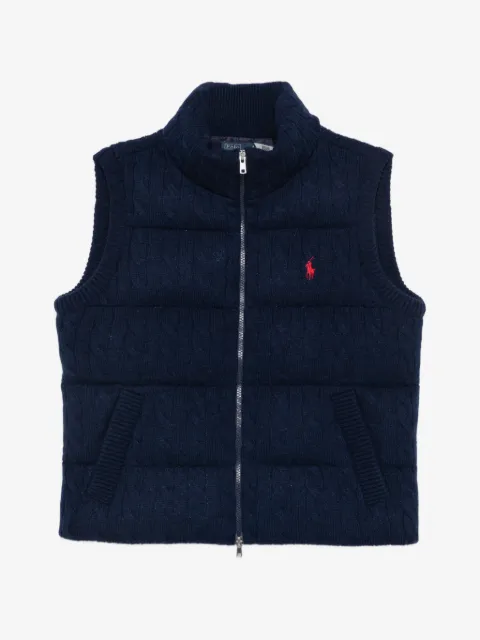 Polo Ralph Lauren cable-knit padded gilet